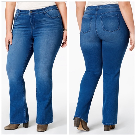 Style & Co. Denim - Style & Co Boot Cut Jeans Plus Size 24W Petite